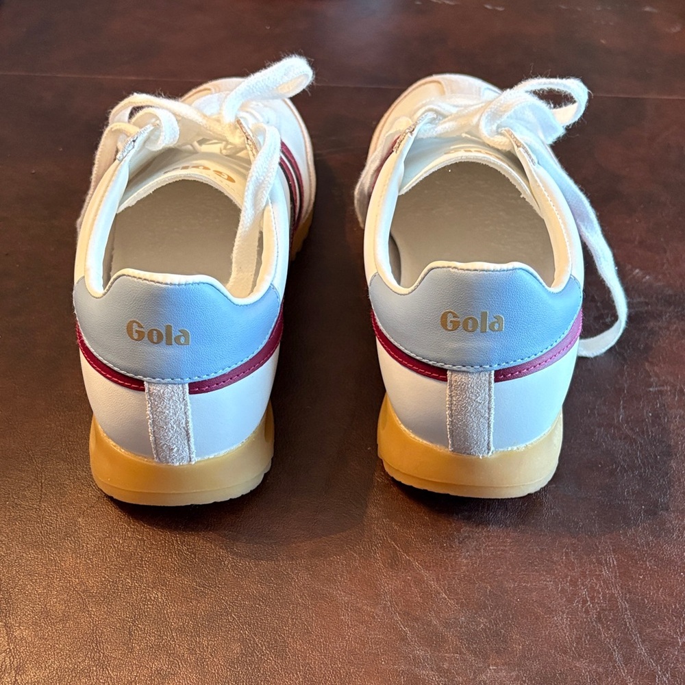 Gola Classic White and Red Sneakers - Picture 4 of 7